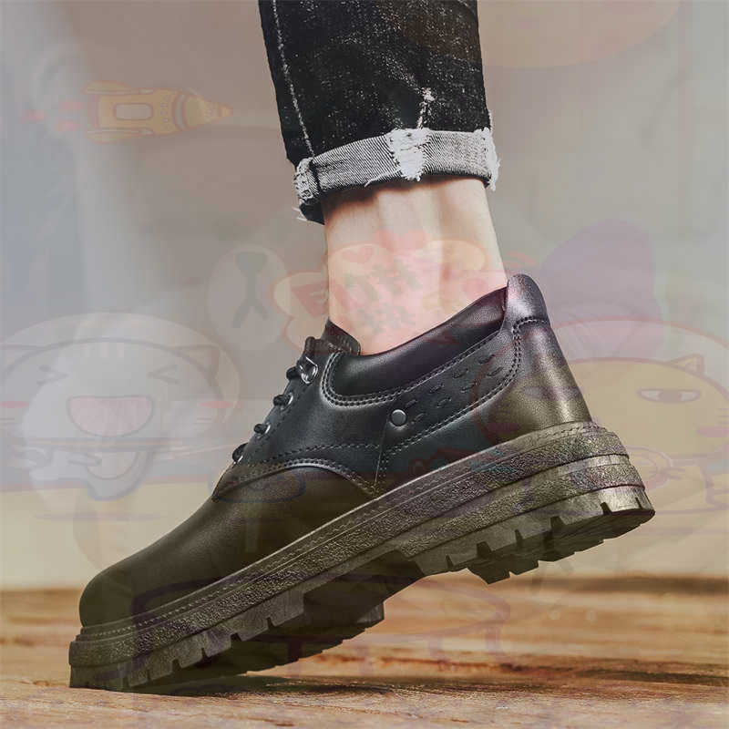 Luxury Lifestyle Products - Dark Natural Leather Fashion Trainers Tennis